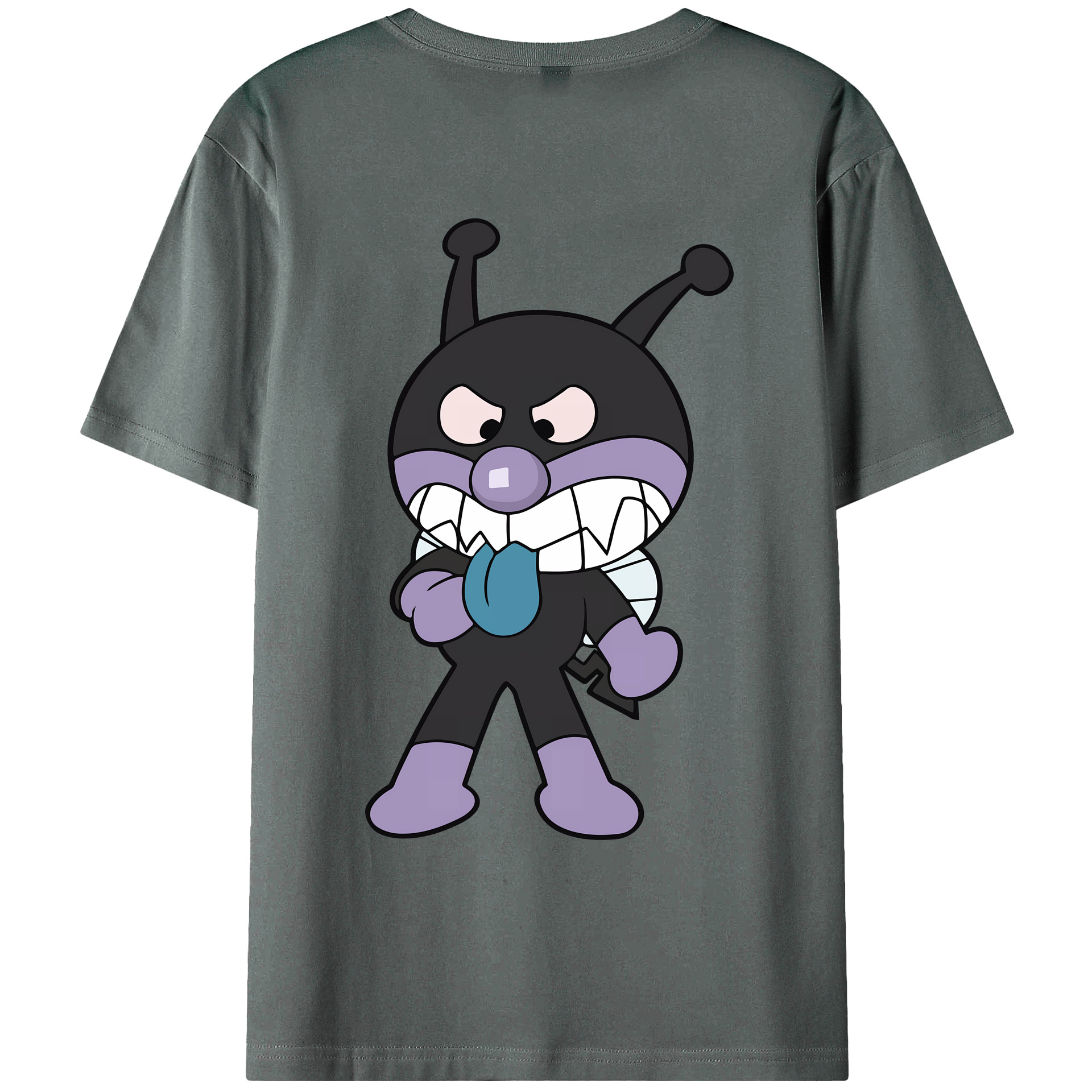 （画像用） アンパンマン Anpanman 綿100％ メンズ半袖Tシャツ（バックプリント） 通気性